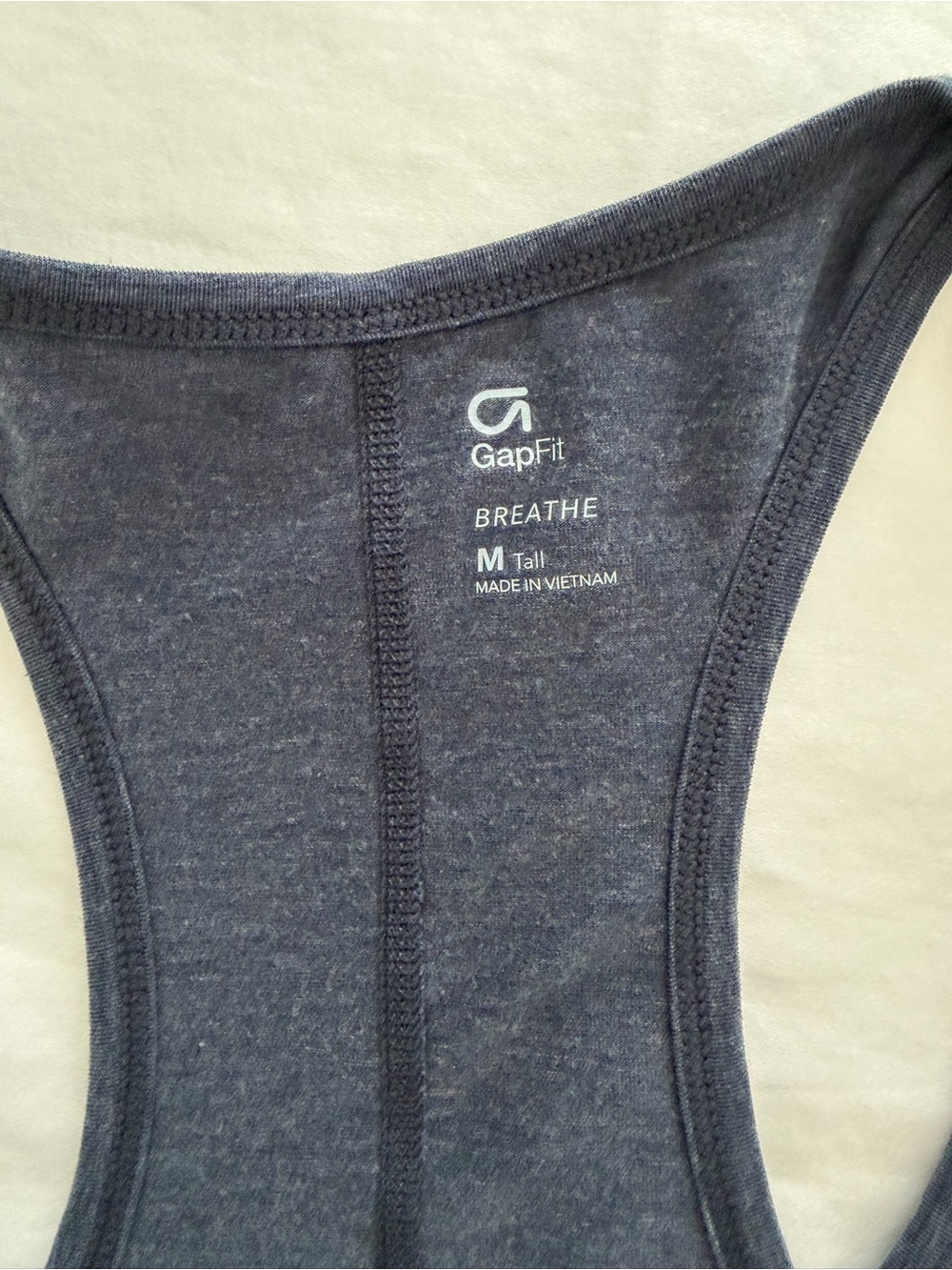 GAP Fit Breathe Women's Tank Top in Heather Navy